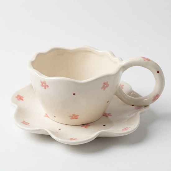 Porcelain Mug & Saucer